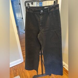 Zara Black wide leg jeans Sz 40/8 never worn